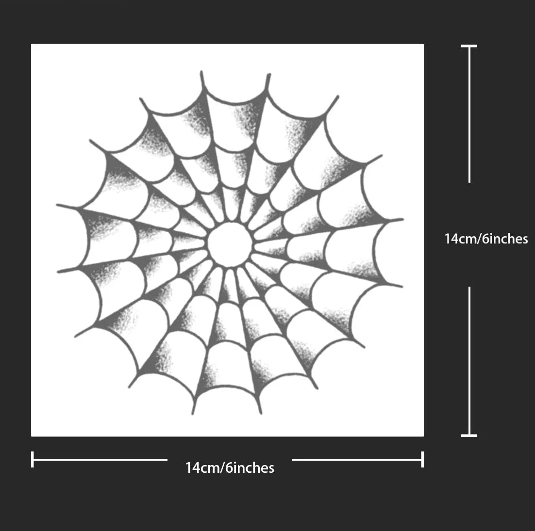Tatouage Temporaire Toile d’Araignée – Design Minimal & Dark | Waterproof & Effet Réaliste