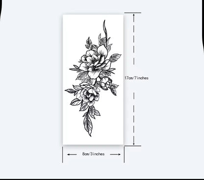 Tatouage temporaire Floral Élégant