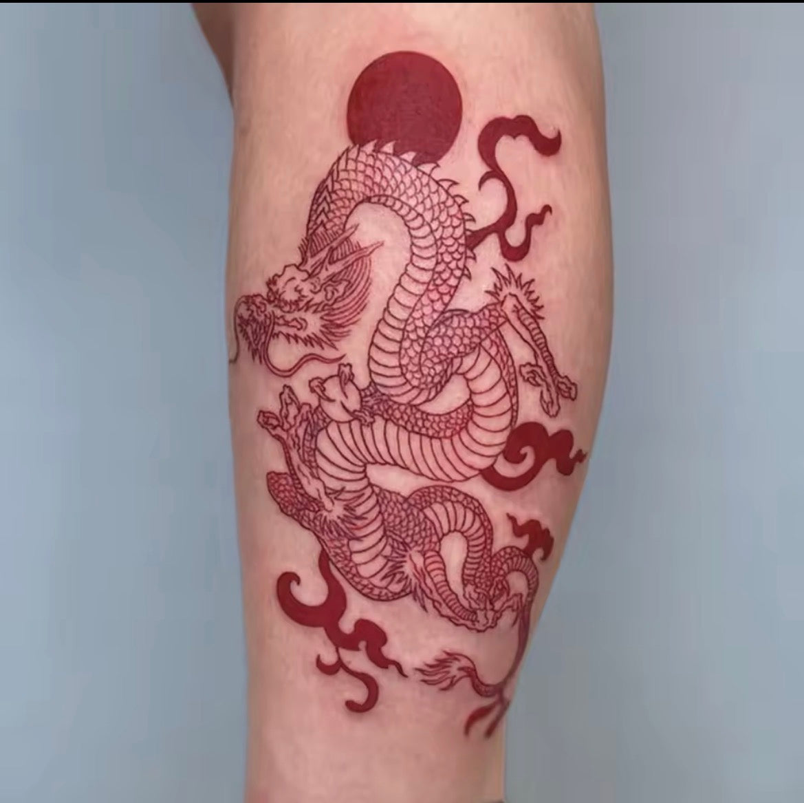 Tatouage éphémère Dragon Impérial – Collection Asie Mystiq