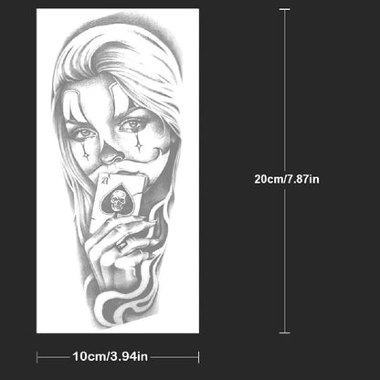 Tatouage Temporaire Femme Joker – Design Dark Art | Effet Réaliste & Waterproof