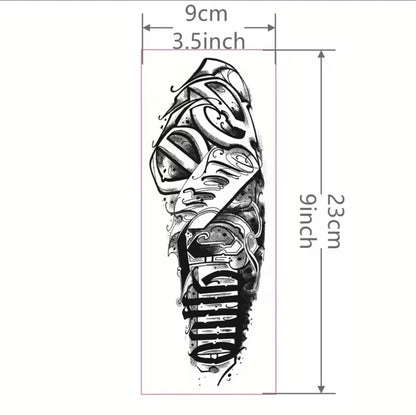 Tatouage Temporaire Avant-Bras – Écriture Old School Calligraphique (1 à 2 Semaines)