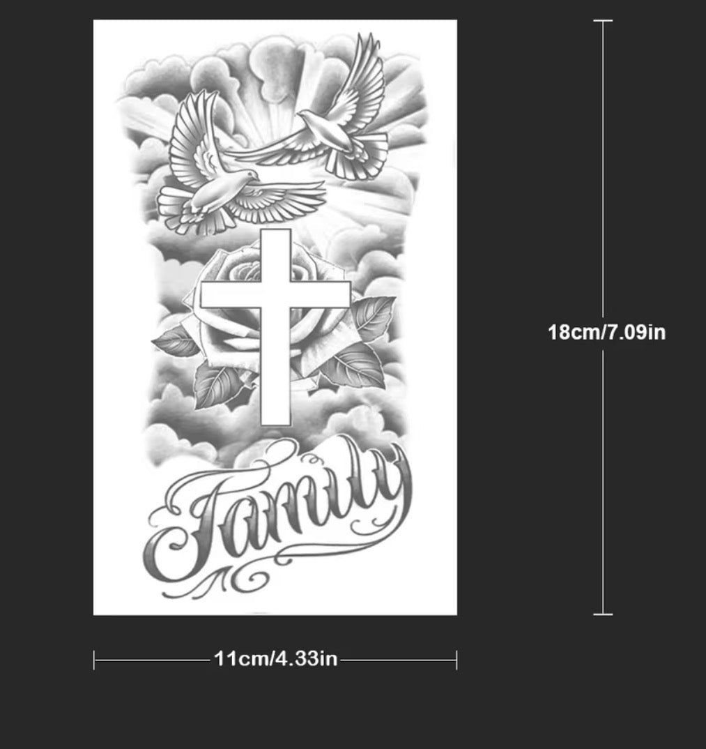 Tatouage Temporaire Bras / Avant-Bras – “Family” Symbolique (15j)
