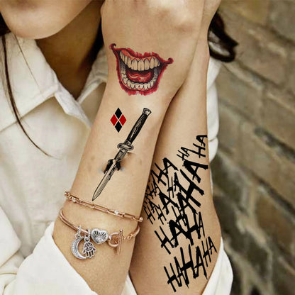 Tatouage Temporaire Joker – Rires & Chaos | Design Dark Art & Waterproof