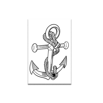 Tatouage Temporaire Ancre Marine – Symbole de Force & Stabilité | Effet Réaliste & Waterproof